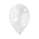 Stars on Clear 12″ Latex Balloons (50 count)
