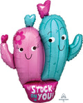 Stuck on You Cactus 36″ Foil Balloon by Anagram from Instaballoons