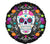 Sugar Skull & Marigolds Satin 18″ foil Balloon by Anagram from Instaballoons