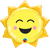 Sunny Smile Sun 35″ Foil Balloon by Qualatex from Instaballoons