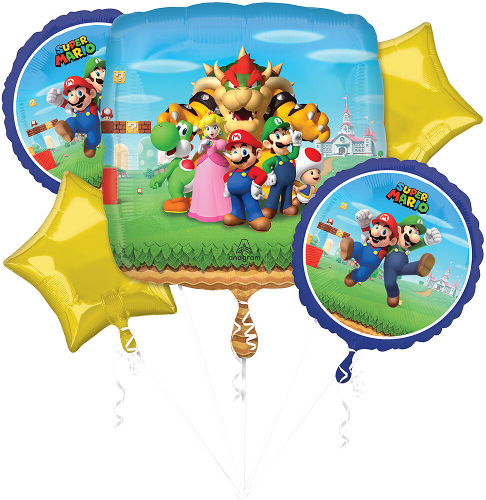 Super Mario Bros Bouquet Balloon Set – instaballoons Wholesale