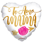 Te Amo Mama Rosa Flechada 18″ Foil Balloon by Convergram from Instaballoons