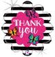 Thank You Radiant Butterfly 18″ Balloon