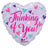 Thinking of You Heart 18″ Foil Balloon by Convergram from Instaballoons