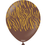 Tiger Animal Print Chocolate Brown 12″ Latex Balloons by Kalisan from Instaballoons