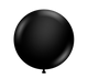 Globos de látex negros de 24″ (3 unidades)