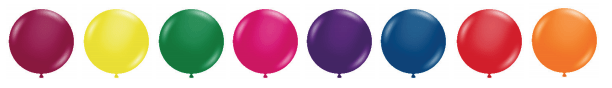 Tuftex Latex Crystal Assortment 11″ Latex Balloons (100 count)
