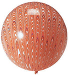 Tuftex Latex Orange Peacock 18″ Latex Balloons (5 count)
