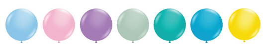 Tuftex Latex Pastel Assortment 11″ Latex Balloons (100 count)
