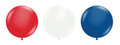 Tuftex Latex Patriotic Assortment 11″ Latex Balloons (100 count)