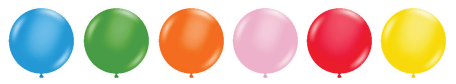 Tuftex Latex Standard Assortment 17″ Latex Balloons (50 count)