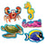 Under The Sea Mini Cutouts by Beistle from Instaballoons