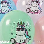 Unicorn Star 13″ Latex Balloons by Gemar from Instaballoons