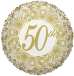 Unique 18" 50th Anniversary 50 Balloon