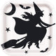 Platos llanos cuadrados Black Bats Halloween 9″ (8 unidades)