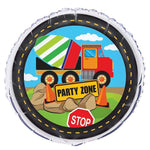 Unique Construction Party Zone 18″ Balloon