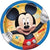 Unique Disney Mickey Roadster Round Dessert Plates 7″ (8 count)