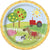 Unique Farm Party Round Dessert Plates 7″ (8 count)