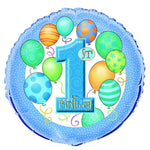 Unique First Birthday Blue 18″ Balloon