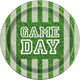 Platos de postre redondos Game Day Football de 7″ (8 unidades)