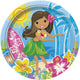 Platos de papel Hula Beach Hawaii Luau 9″ (8 unidades)