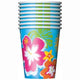 Hula Beach Party 9oz Paper Cups (8 count)