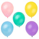 Assorted Pastel Helium Quality 12″ Latex Balloons (10)