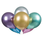 Unique Latex Assorted Platinum 11″ Latex Balloons (6 count)