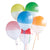 Unique Latex Assorted Rainbow / 6 Two-Tone Dipped Assorted Rainbow Balloons 12" Latex (pack of 6)