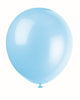 Globos de látex de 12″ con calidad de helio azul bebé (10)