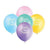 Unique Latex Baby Shower 12" Latex Balloons Pastel Colors (6 count)