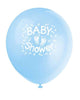 Baby Shower Huellas Globos de látex de 12" (6 unidades)