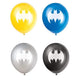 Símbolo de Batman Globos de látex de 12″ (8 unidades)