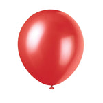 Frost Red Pearlized 12″ Latex Balloons (8)