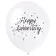 Happy Anniversary 12″ Printed Latex Balloons (pack of 8)