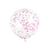 Unique Latex Ruby Red 12" Clear Confetti Balloons (pack of 6)
