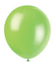 Globos de látex verde lima de 9″ (20 unidades)