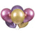 Unique Latex Pink, Purple & Gold Platinum 11″ Latex Balloons (6 count)