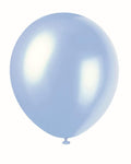 Unique Latex Powder Blue Pearlized 12″ Latex Balloons (8)