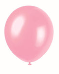 Unique Latex Rose Petal Pink Pearlized 12″ Latex Balloons (8)