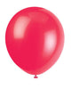 Globos de látex rojo rubí de 9″ (20 unidades)