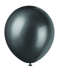 Unique Latex Shadow Black Pearlized 12″ Latex Balloons (8)