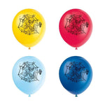Unique Latex Spider-Main 12″ Latex Balloons (8 count)