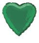 Globo de lámina Mylar de 18" con corazón verde