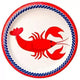 Nautical Lobster Plates 9″ (8 count)