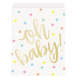 Unique Oh Baby Gold Goodie Bags (8 count)
