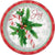 Unique Partly Supplies Candy Cane Christmas Plates 9″ (8 count)