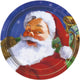 Holiday Santa Christmas Plates 7″ (8 count)