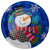 Unique Partly Supplies Jolly Snowman Christmas Plates 9″ (8 count)