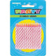 Birthday Candles Pink Spiral (24 count)